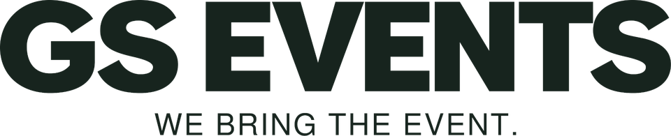GS EVENTS Logo, We bring the event.