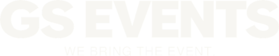 GS EVENTS Logo, We bring the event.