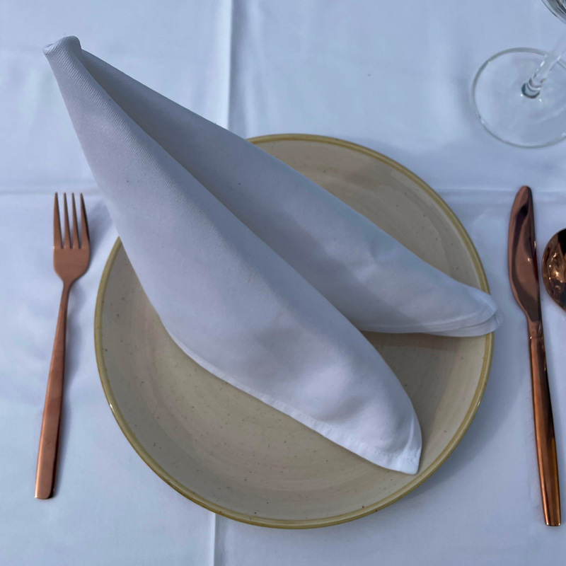 Serviette - Paris - 45x45 cm - weiß